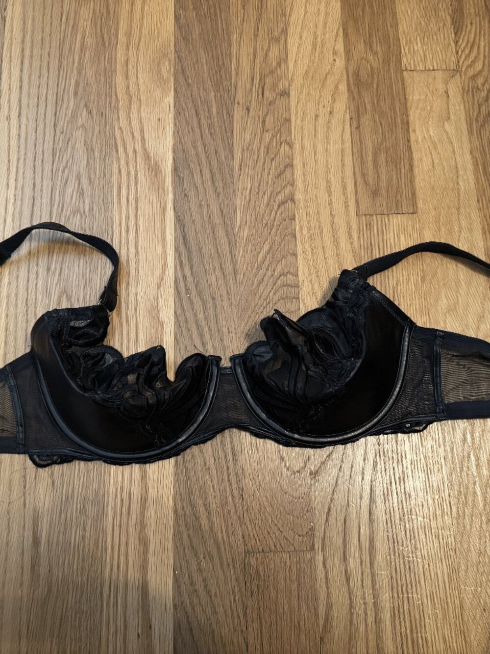 Honey Birdette - Black Hearts - Bra - 36DD/E